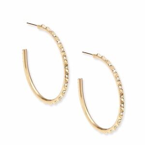 Kendra Scott Discontinued Large Version of the Veronica Hoops in Gold